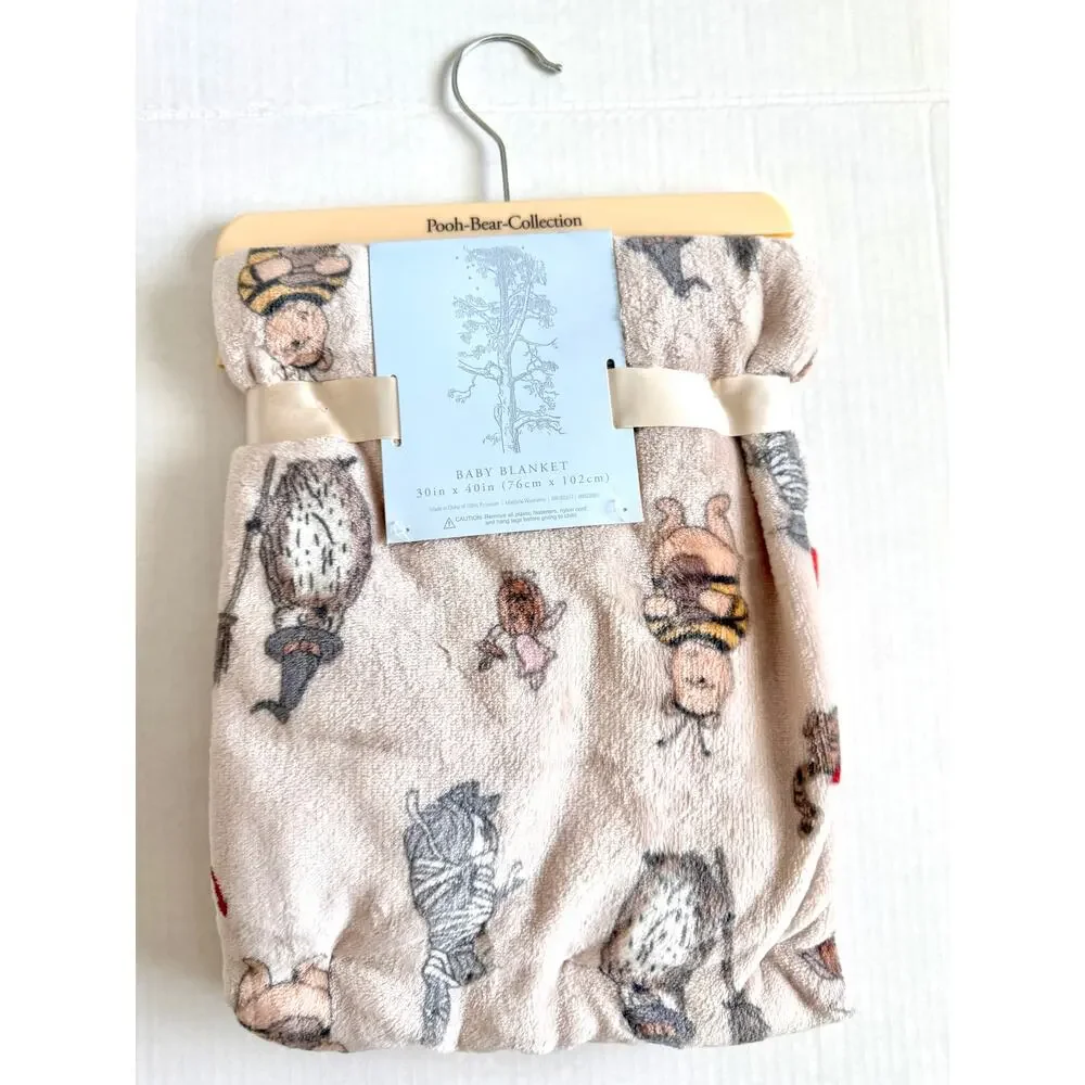 New Pooh Bear Collection Winnie The Pooh Halloween Fall Baby Blanket 30